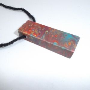 Rainbow Artisan Totem Pendant Necklace